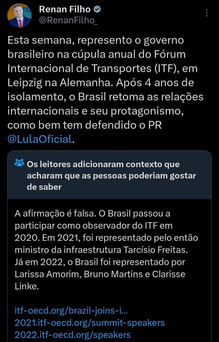 BolsonaroSP's tweet image. Mais um aliado do PT sendo desmentido pelo povo, atráves da ferramenta na qual usuários (e não "agências de checagem") apontam posts mentirosos no Twitter.

Mas todo dia tem uma fake news do bem dessa quemuitos “profissionais da checagem”, SEM QUERERr, deixam passar (contém…