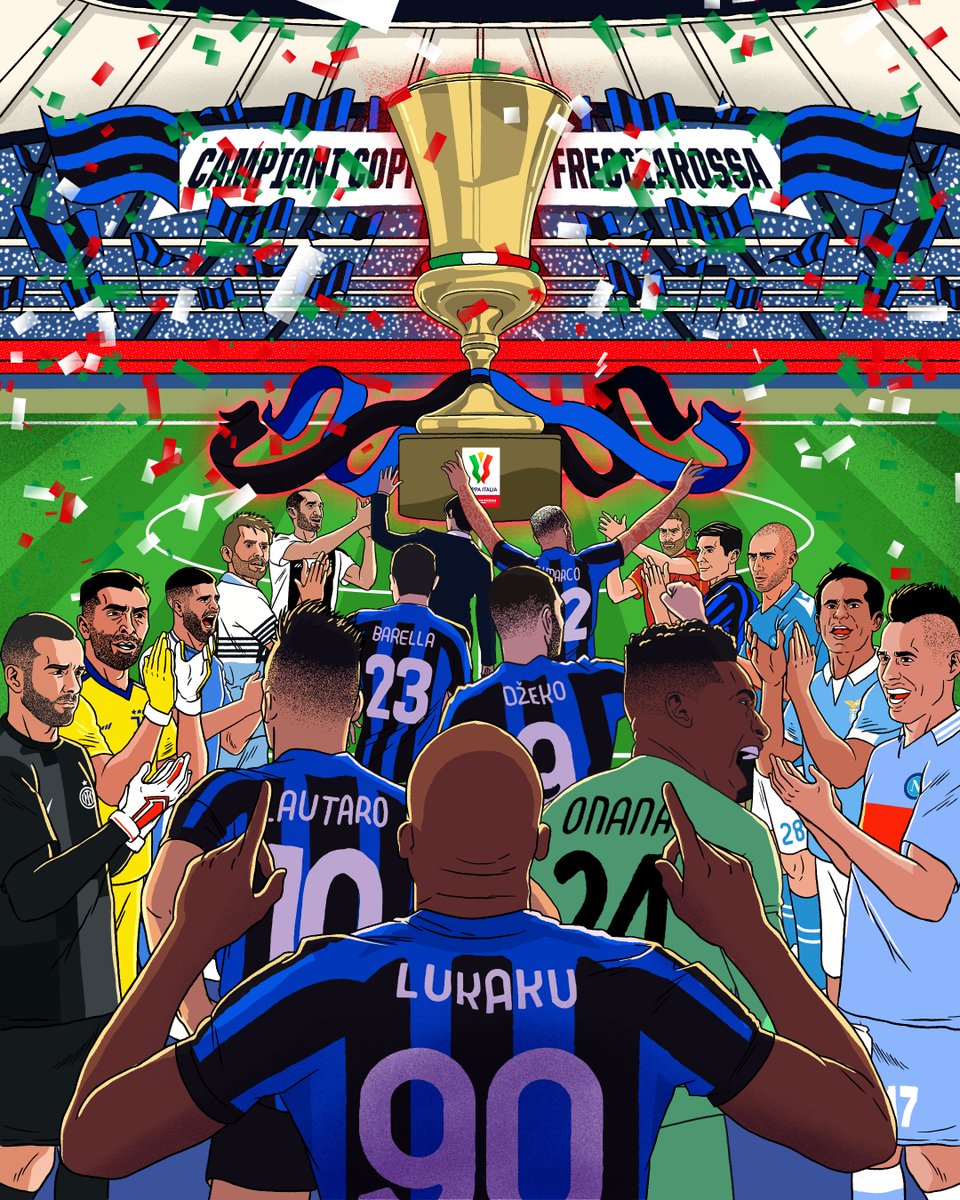 For the 𝐍𝐈𝐍𝐓𝐇 time in history, you're #CoppaItaliaFrecciarossa champions @Inter_en! 

𝐂𝐎𝐍𝐆𝐑𝐀𝐓𝐔𝐋𝐀𝐓𝐈𝐎𝐍𝐒 👏🍾

#FiorentinaInter