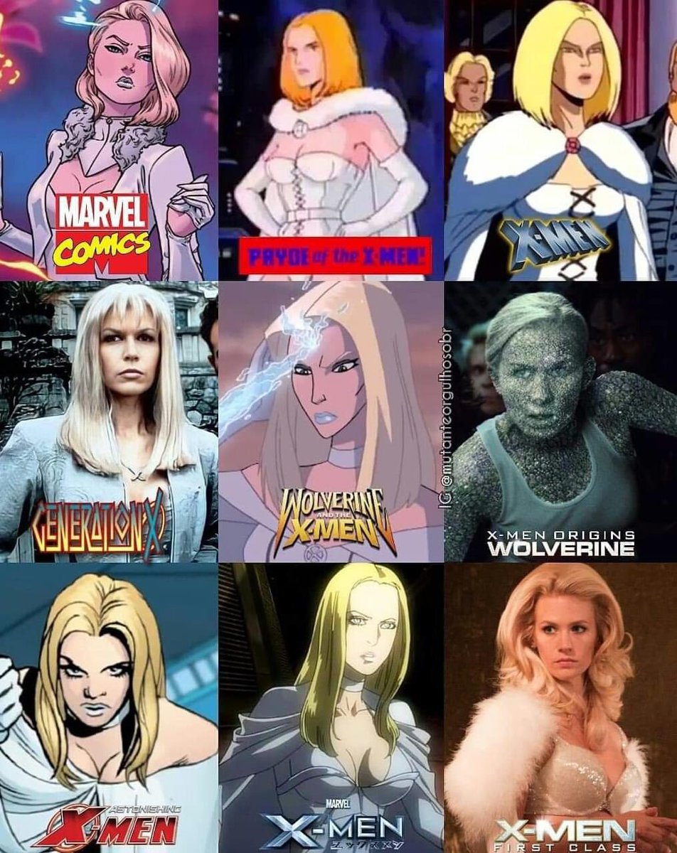 All versions of Emma Frost 💎💎💎 (ctto Legion FX/ X-Men ‘97)