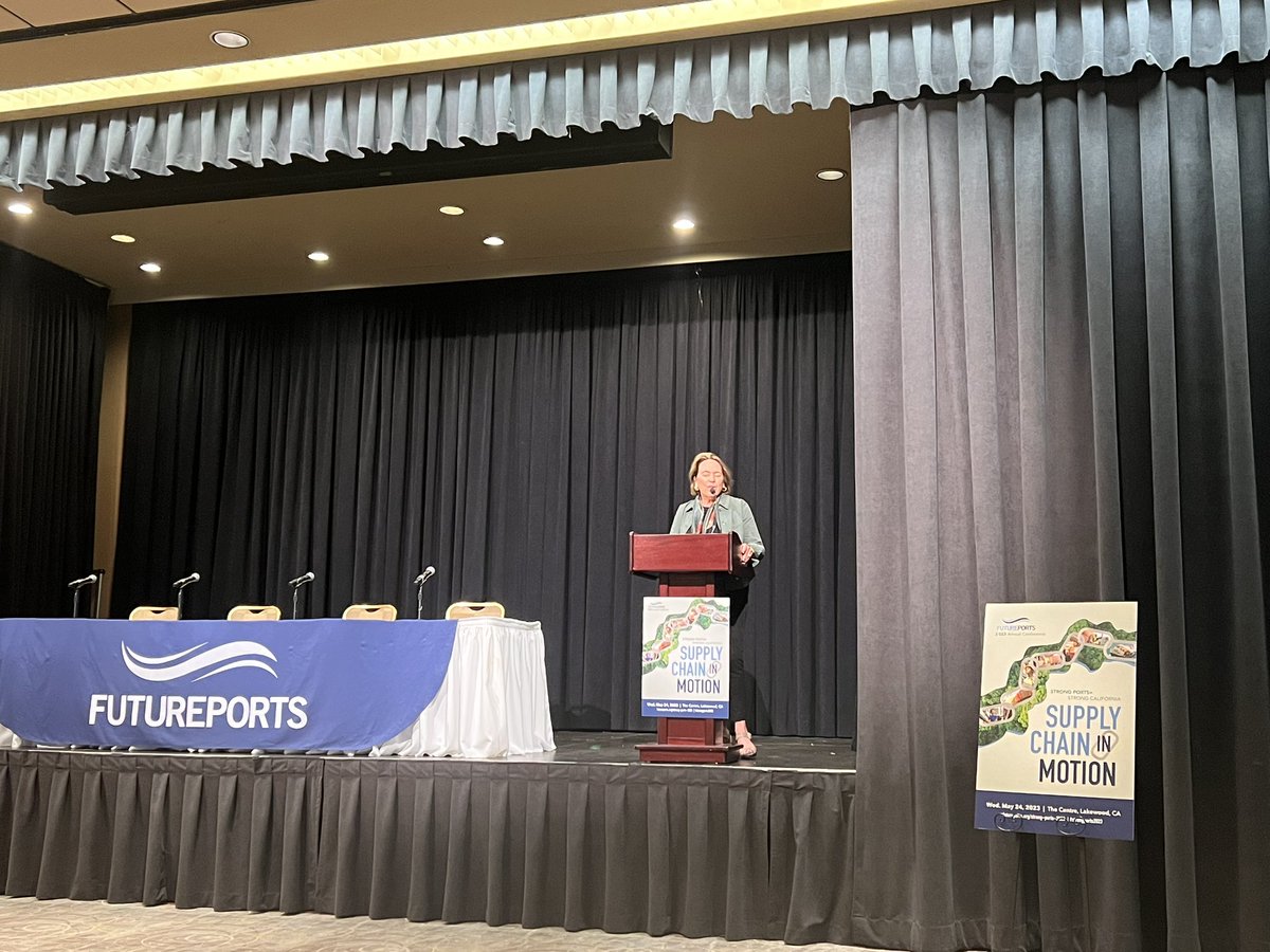 @BizFed member and incoming incoming 2024 Chair Fran Inman kicking off this year’s @FuturePorts #StrongPorts Conference! #SupplyChainInMotion