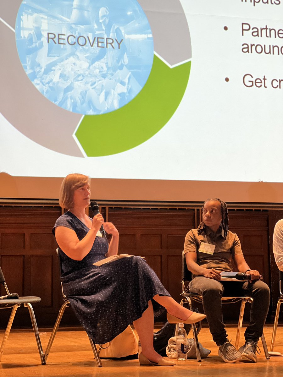 From @revolutionrecovery’s Fern Gookin: we need to build markets for these recycled construction materials to make #circularity truly work in the built environment.