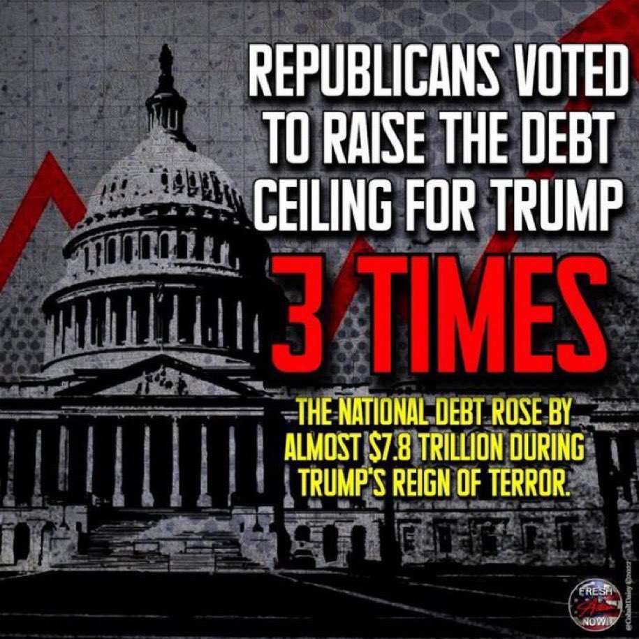 Here’s the thing about the Debt Ceiling Standoff: 

The GOP is fighting tooth and nail to protect tax cuts for the MEGA-RICH while putting the savings, job security, and basic well-being of everyday Americans at ENORMOUS risk. 

This is fiscal IRRESPONSIBILITY!

#DemVoice1