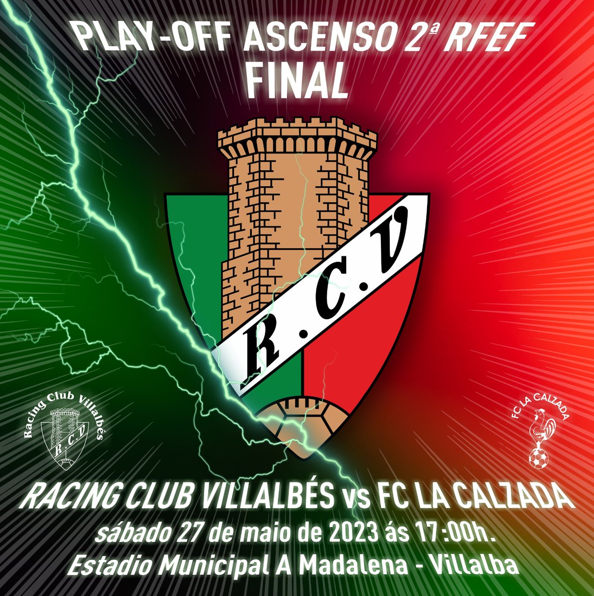 racingvillalbes's tweet photo. 💥💥Este sábado precisámosvos.

🗣️Por Vilalba.

🗣️Pola Terra Chá.

🗣️Polo Fútbol Lucense.

🗣️Polo Fútbol Galego.

Enchamos A Magdalena💪💪💪

#OrgulloRCV❤️💚 https://t.co/c0Qm9Pjhn4