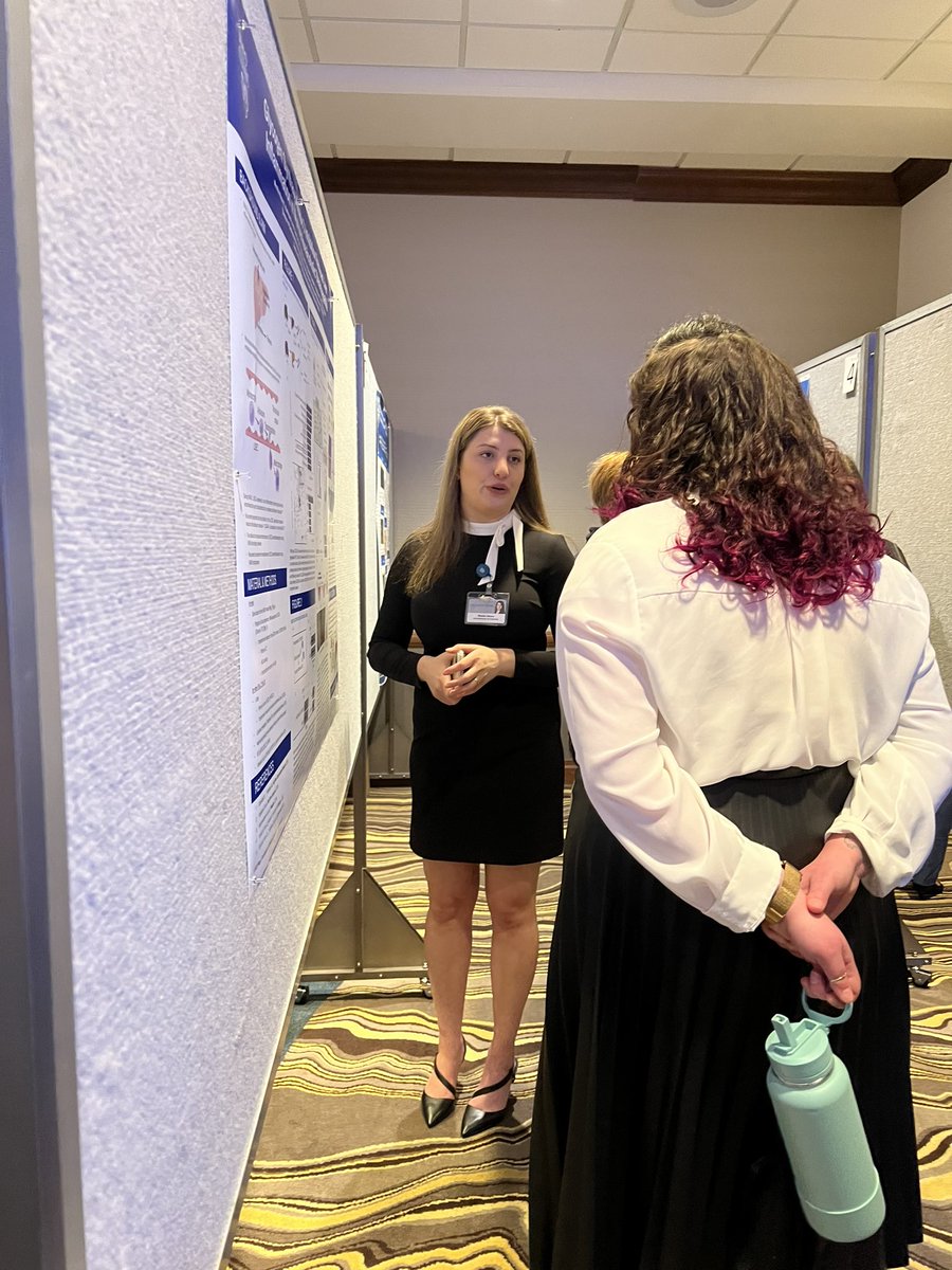 A very belated shoutout for <a href="/Dr/">Dan Rowden</a>. Mireille Khoury presenting her study @GSK3in NASH on @MayoClinicresearchday! A big crowd gathered around her!@SamarHIbrahimMD
