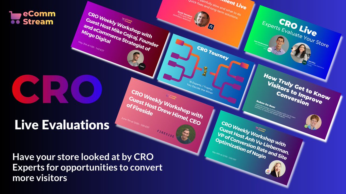 agenticgrowth's tweet photo. Join us for Weekly CRO Live Assessments.  Have your brand evaluated for conversion rate optimization opportunities by CRO Experts.  Drop your link in the Zoom Chat. https://t.co/yFgHPIiseP https://t.co/C9TSskRvAT