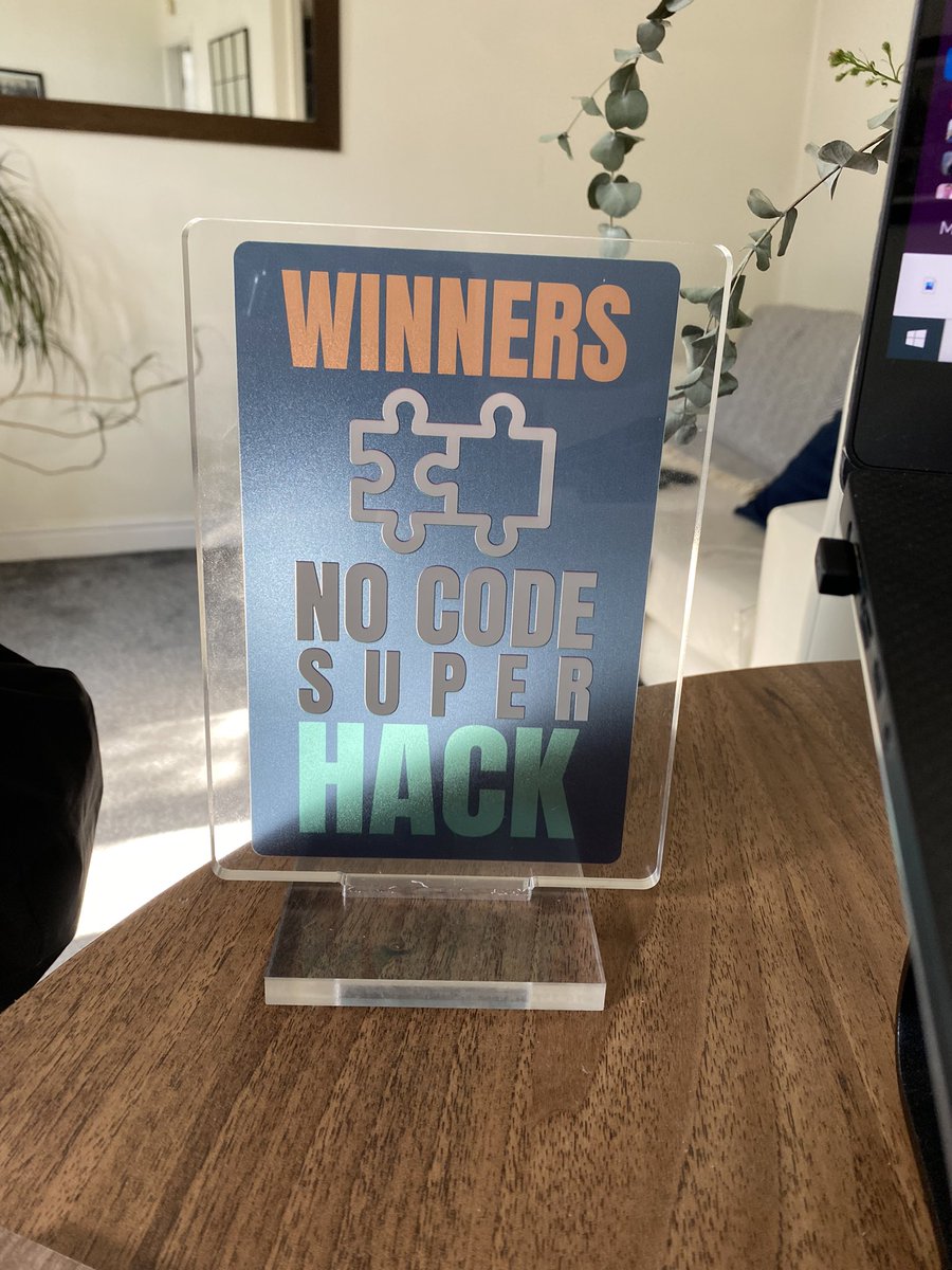 We had a great day representing <a href="/YouEmployedUK/">Generation UK</a> at the <a href="/No_Code_Lab/">No Code Lab</a> Super Hack, and we even got a trophy for winning in our track! Can’t wait for next year ⭐️