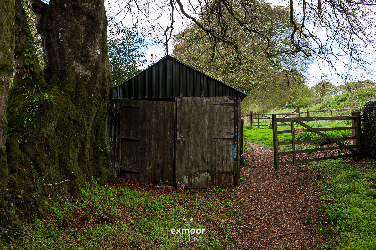 Slightly Open, Exmoor - Click to go large - exmoor.today/20230524

#exmoor #gate #shed #landscape