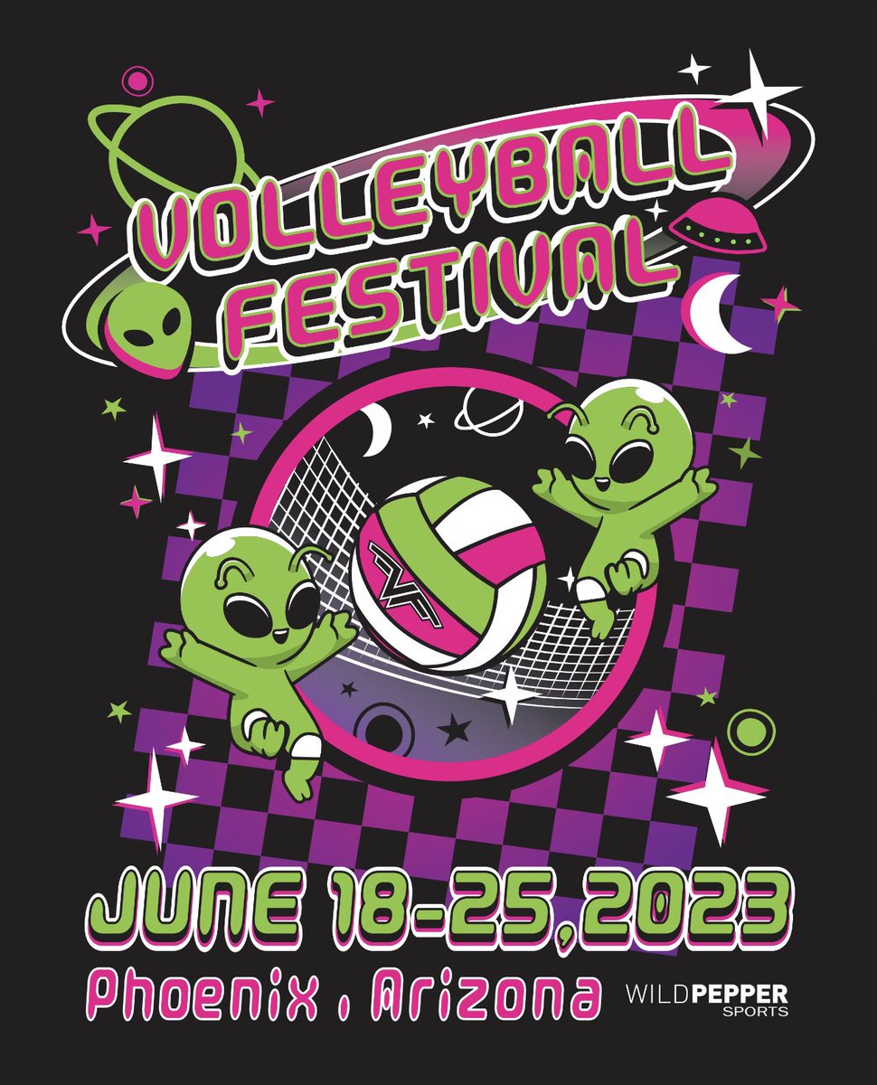 VBFestival's tweet photo. Who is ready to go to “Festival and Beyond” at this years 2023 Volleyball Festival Championships! Player party will be hosted June 21 from 6:30-8pm in the LL halls. https://t.co/V0ZbPtoEQD