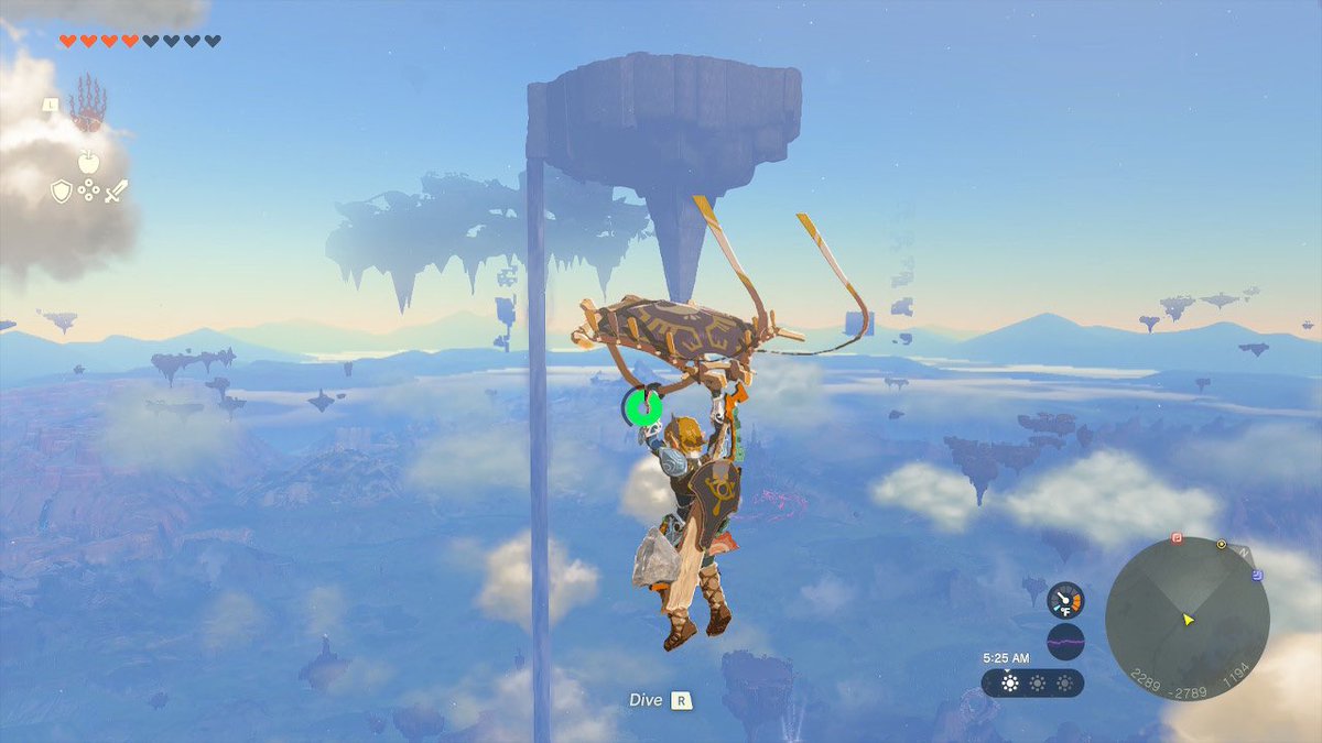 My thoughts when I saw this waterfall flowing down to the ground from a sky island: If they let me do the Zora waterfall climb from the ground, that would be the most epic thing ever 🤩…if it’s not allowed that would be so disappointing 🙄 #LegendOfZelda #TearsOfTheKingdom