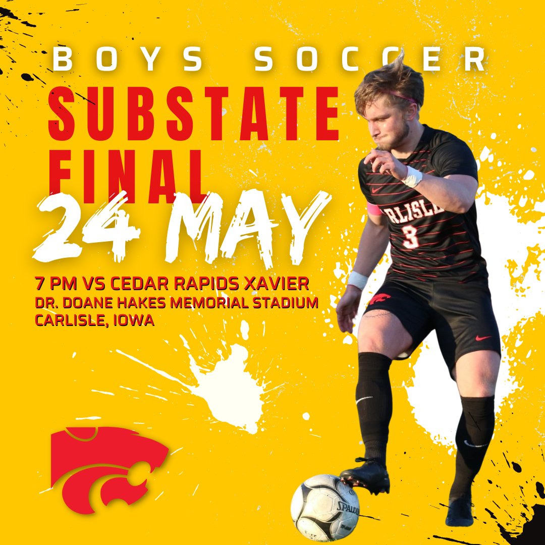 chswildcatpride's tweet photo. Big game tonight in Carlisle. Make plans to join us and cheer on the Cats!
Tickets: https://t.co/Z3Hu64Sfx4 https://t.co/vh9xx6JTX4