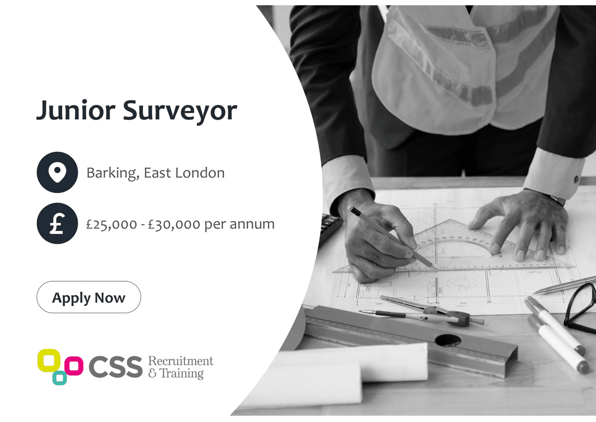 Seeking a new opportunity 👀

👉 Junior Surveyor
💷 £25,000 - £30,000 per annum
📍 Based in Barking, East London

To apply, please click here 👉 csspeople.co.uk/job/junior-sur…

#Jobs #JuniorSurveyor #Surveyor #SurveyorJobs #PermanentJobs #LondonJobs #JobHunt