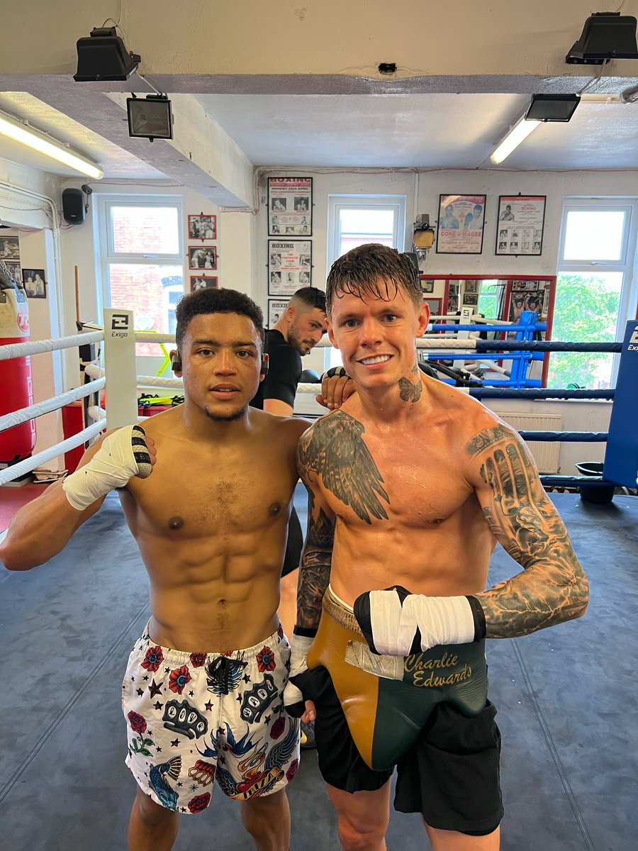 Some good work this morning <a href="/ChampsCampUK/">Champs Camp UK</a> 🥊 as we both prepare for our fights on June 9th! 

<a href="/JoeG/">Joe Gallagher</a> 
Charlie-Edwards.com for tickets! 
Manchester