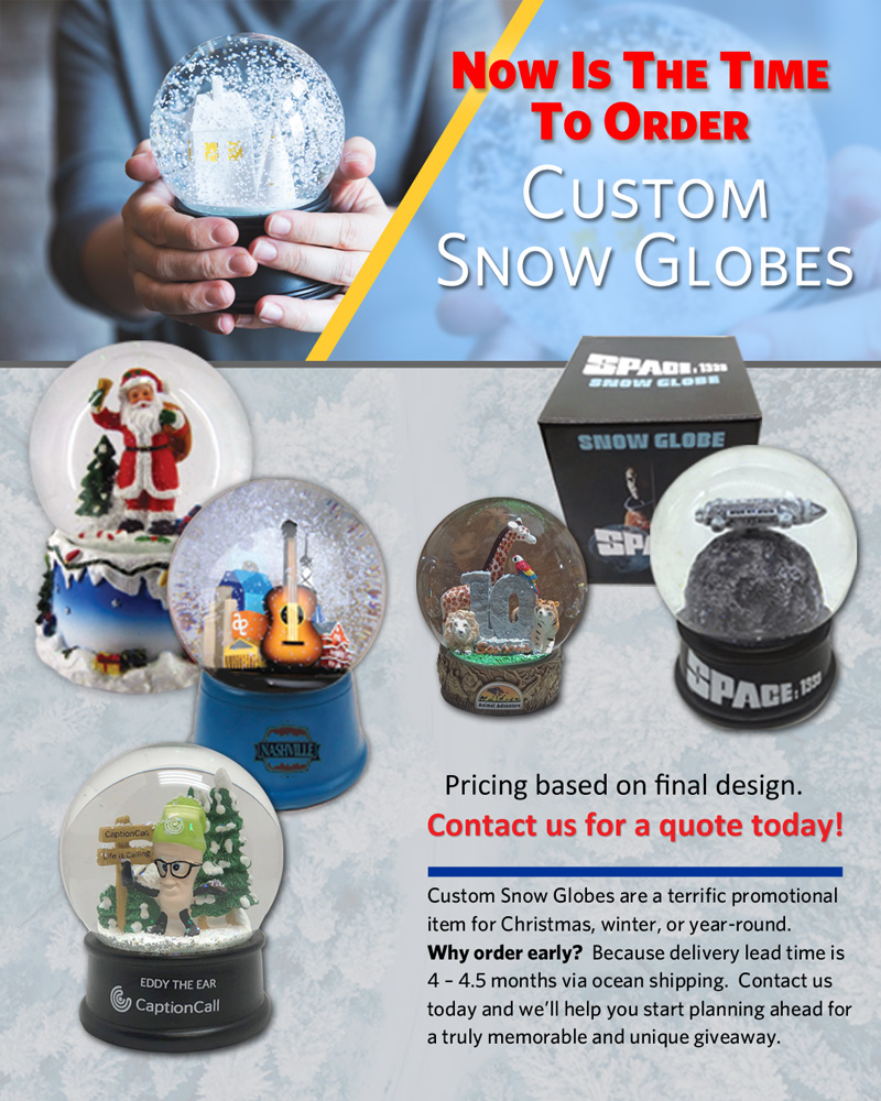 It's not to early too plan for custom snow globes. hhttps://www.zzpromos.com/p/SFAOG-IRXLB/SGLOBE-01/custom-snow-globe  #powerofpromo #promoproducts #merch #promotionalproducts #promotionalproductswork #zzpromos #promotionalproducts #promotionalmerchandise