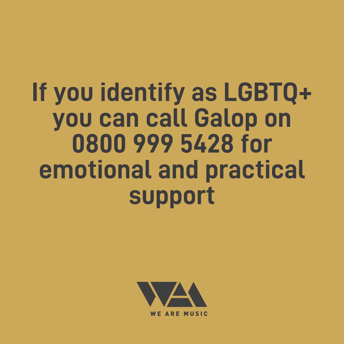 If you identify as LGBTQ+, you can call @GalopUK on 0800 999 5428 for emotional and practical support.

Let's continue to support and uplift each other. 
#LGBTQ+ #Support #Galop