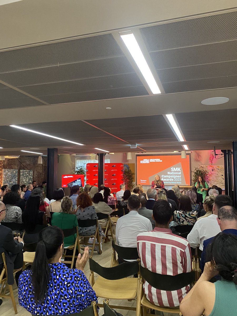 Great to be here at the @SMKcampaigners National Campaigner Awards 2023. Law for Change is sponsoring the ‘Best Use of the Law’ category to celebrate campaigns using legal levers to unleash social change #lovecampaigning #smkawards2023