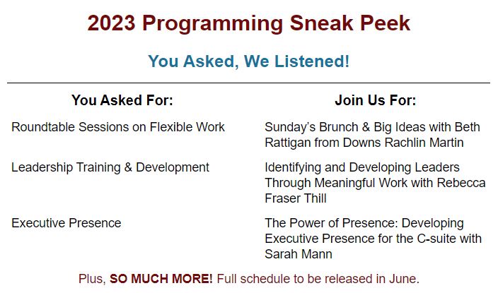 Here is a sneak peek at the #SHRMW23 programming for this fall!