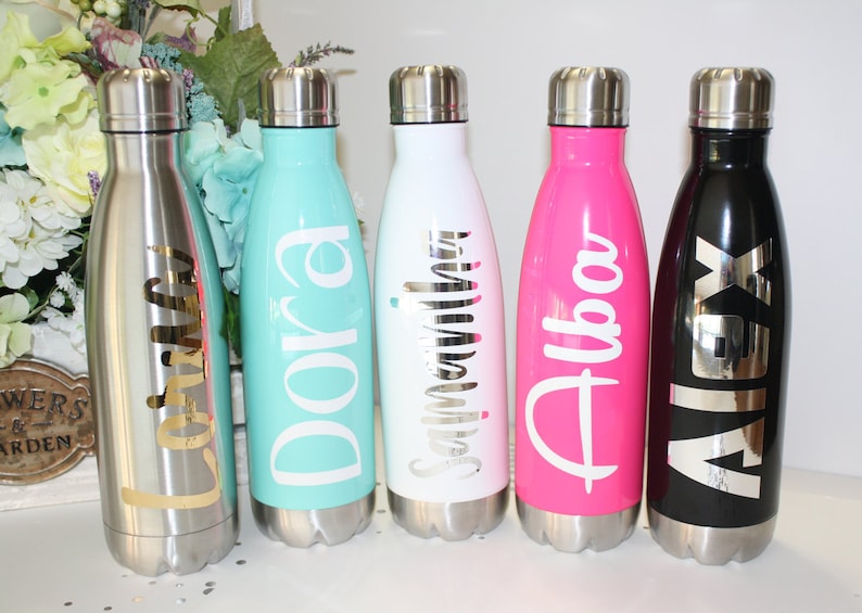 petagadget.com/gadget/persona… Personalized Stainless Steel Water Bottle 17 oz. Bridesmaid #Gadget