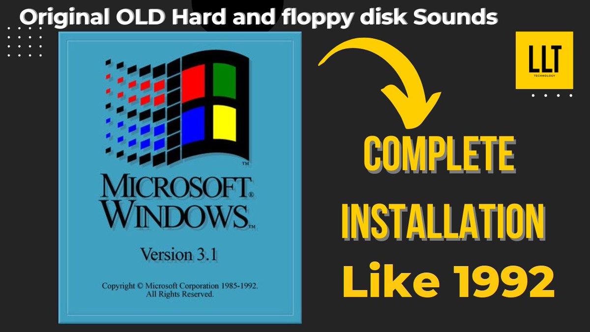 omidnamitabar's tweet photo. Watch Complete Windows 3.1 installation + Original Hard and floppy Sounds #dos... https://t.co/0RqM2xZIyl via @YouTube https://t.co/HPyEK94Hc0