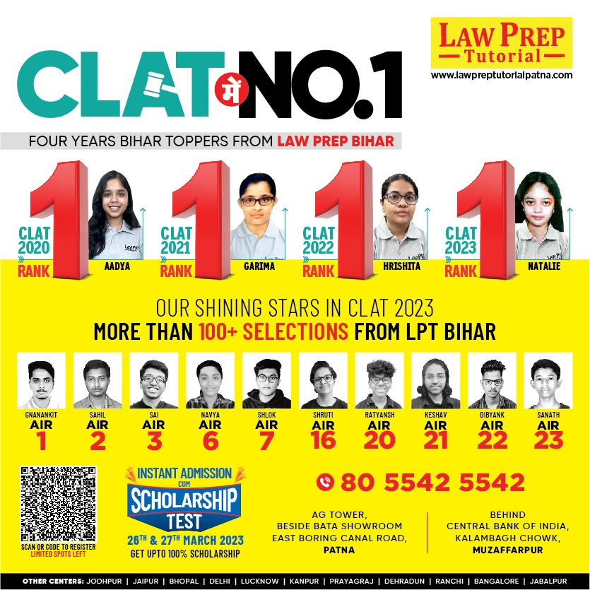 Gyaneshwar_Jour's tweet image. #CLAT में लगातार #Bihar को टॉपर्स देने वाले #LawPrepTutorial के Co-Founder #AbhishekGunjan मिलने को आज आफिस आये थे. बताया, वकीलों की कमाई आजकल कितनी है, कल्पना नहीं कर सकते. केवल कोर्ट नहीं, अब तो हर दफ्तर को law expert की जरुरत है. यहां भी महंगे पैकेज पर रखा जा रहा है.
लेकिन,…