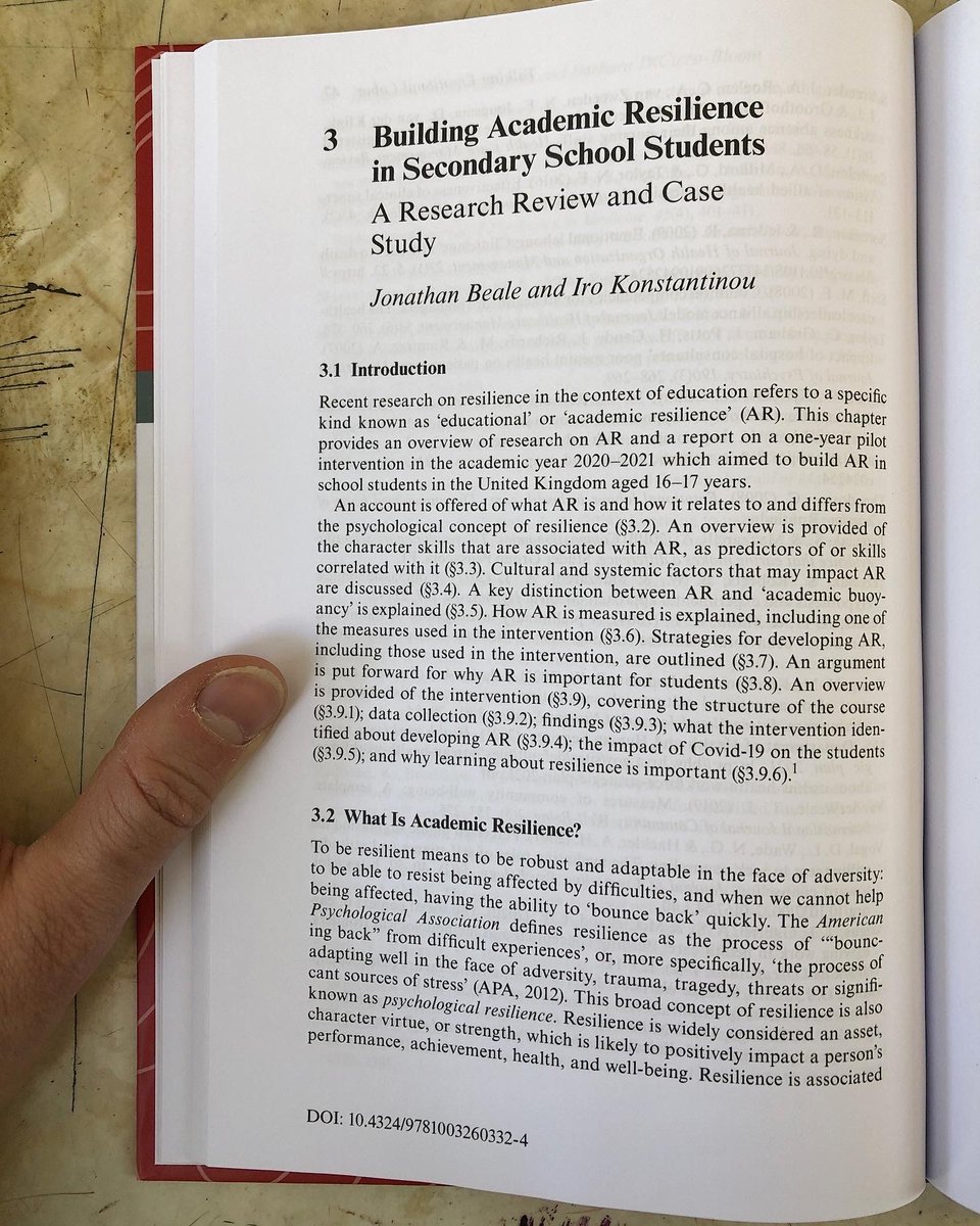 Dr. Jon Beale (@drjonbeale) on Twitter photo Grateful & proud to have contributed to this important new book, edited by @md_cottingham, Rebecca Erickson & Matthew Lee, with a chapter co-authored with <a href="/IroKonstantinou/">Dr Iro Konstantinou</a> on academic #resilience & #flourishing.
routledge.com/Transcending-Cā¦
Penultimate draft:
academia.edu/86230479/Build⦠Grateful & proud to have contributed to this important new book, edited by @md_cottingham, Rebecca Erickson & Matthew Lee, with a chapter co-authored with <a href="/IroKonstantinou/">Dr Iro Konstantinou</a> on academic #resilience & #flourishing.
routledge.com/Transcending-Cā¦
Penultimate draft:
academia.edu/86230479/Buildā¦