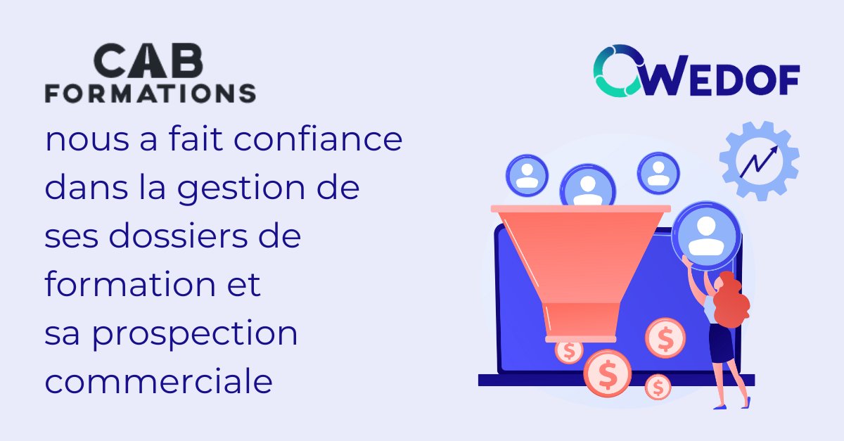 #Wedof est heureux de compter <a href="/cabformations/">Cab-Formations</a>   comme un de ses organismes de formation collaborateurs.

#dossiercpf #edof #gestionformations #organismeformation #logicielformation #apiformation #cabformation