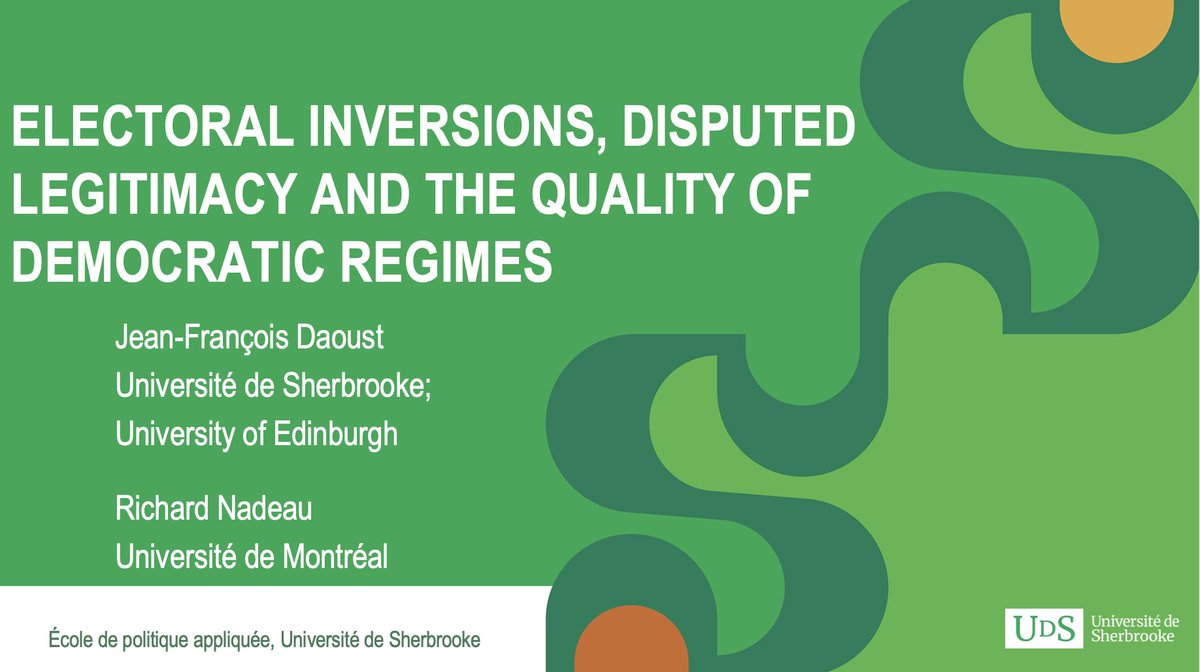 jf_daoust's tweet image. 🇦🇹Thrilled to present my work at the University of Vienna tomorrow. 

I&apos;ll focus on electoral outcomes (especially electoral inversions) and citizens&apos; satisfaction with democracy. 

The line up seems amazing - congrats to the organizers! 🎉