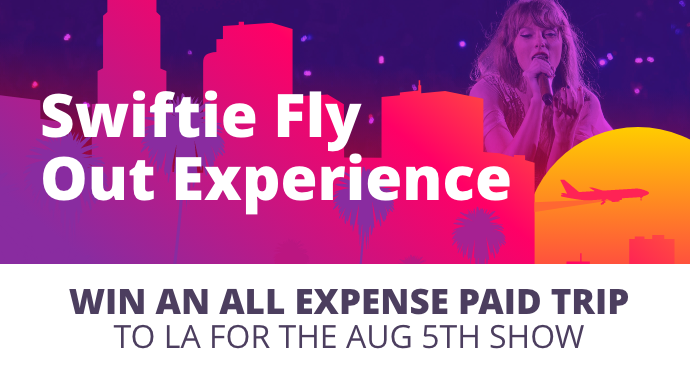 TickPick's tweet photo. We are hooking up THREE people to see Taylor Swift on August 5th!

Included:  

▫️ Two (2) VIP Floor Tickets 
▫️ 5-Star Hotel Accommodations (2 nights) 
▫️ Flight accommodations &amp; airport transfer
▫️ $100 gift card

Enter here: https://t.co/CaocjF2KdU

Instructions below ⤵️ https://t.co/UcrSz8dGVK