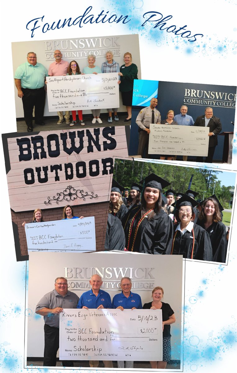 Brunswick_CC's tweet photo. Welcome to the May issue of The Foundation Focus brought to you by The Foundation of BCC. Learn about Emergency Scholarships, meet donors, find out how you can help keep hunger at bay, and enjoy some recent photos! Thanks for all you do. https://t.co/btvlbRulkq
#FoundationFocus https://t.co/ykpVgfaXLN