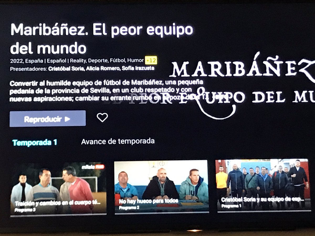 Esta noche el tercer capítulo de Maribáñez el peor equipo del mundo a las 22:50 horas en cuatro. Puedes ver los capítulos anteriores en la plataforma MiTele