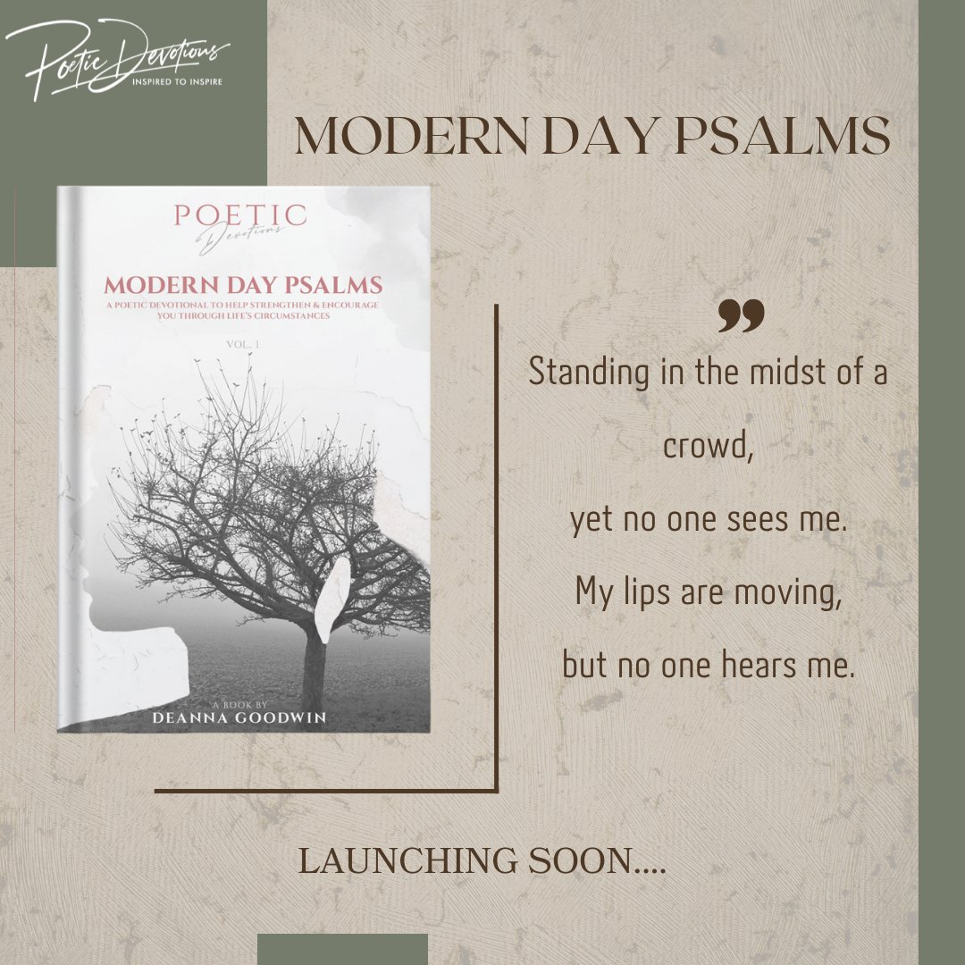 TruthInHerPen's tweet image. In search of hope and healing? My forthcoming book of modern-day psalms provides a sanctuary for weary hearts, reminding us that even in the darkest moments, there is light and restoration. Join me on this soul-stirring journey!
.
.
.
.
.
#ModernDayPsalms #NewBookAlert