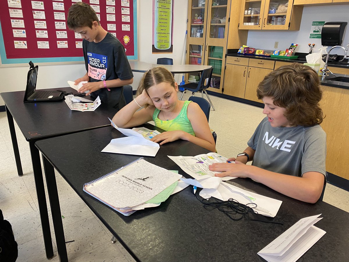 Opening our letters to ourselves from the first day of school and seeing how much we’ve grown.