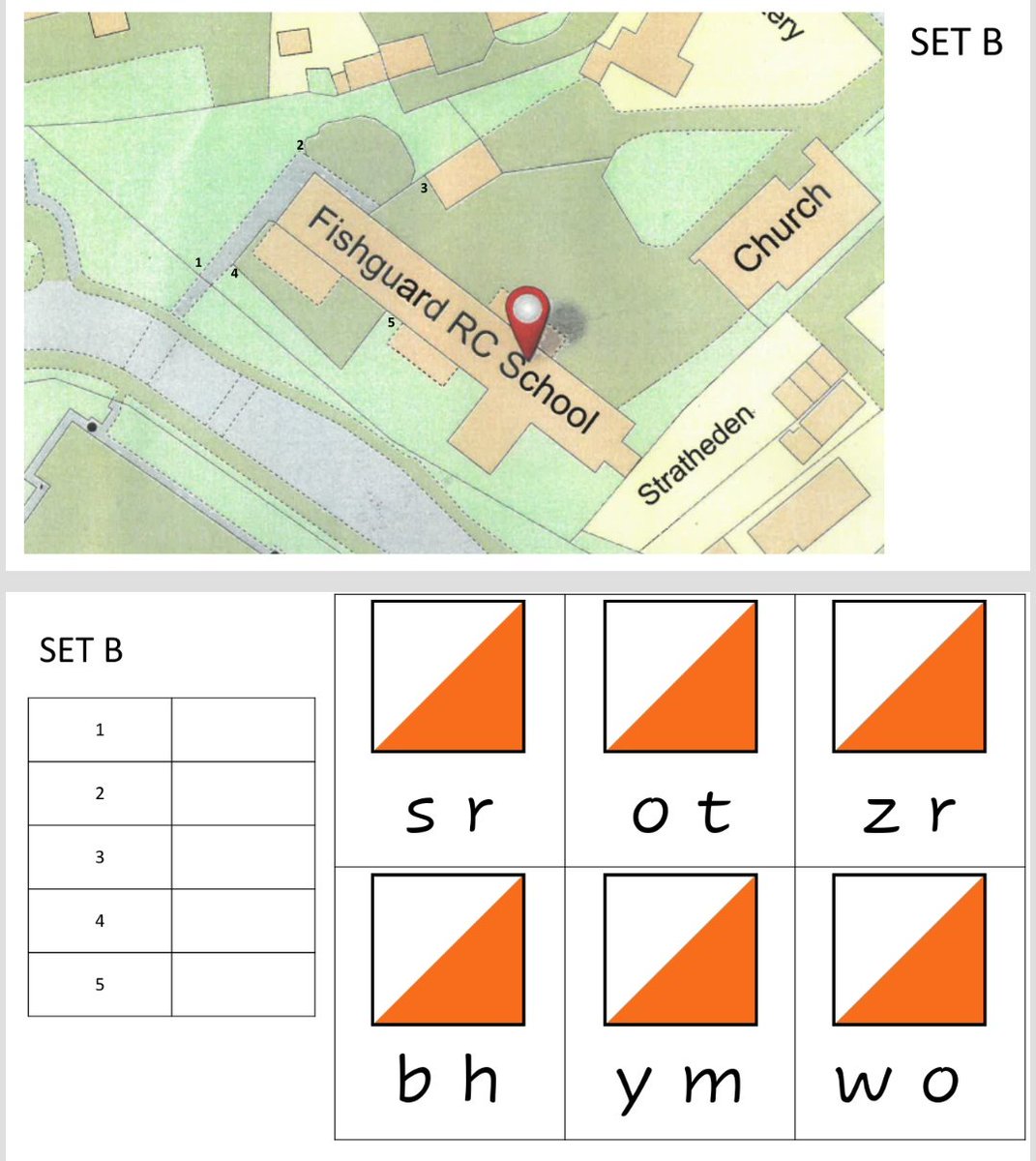Loved setting up 5 simple orienteering courses in school today for #outdoorclassroomday #outdoorlearning #orienteering