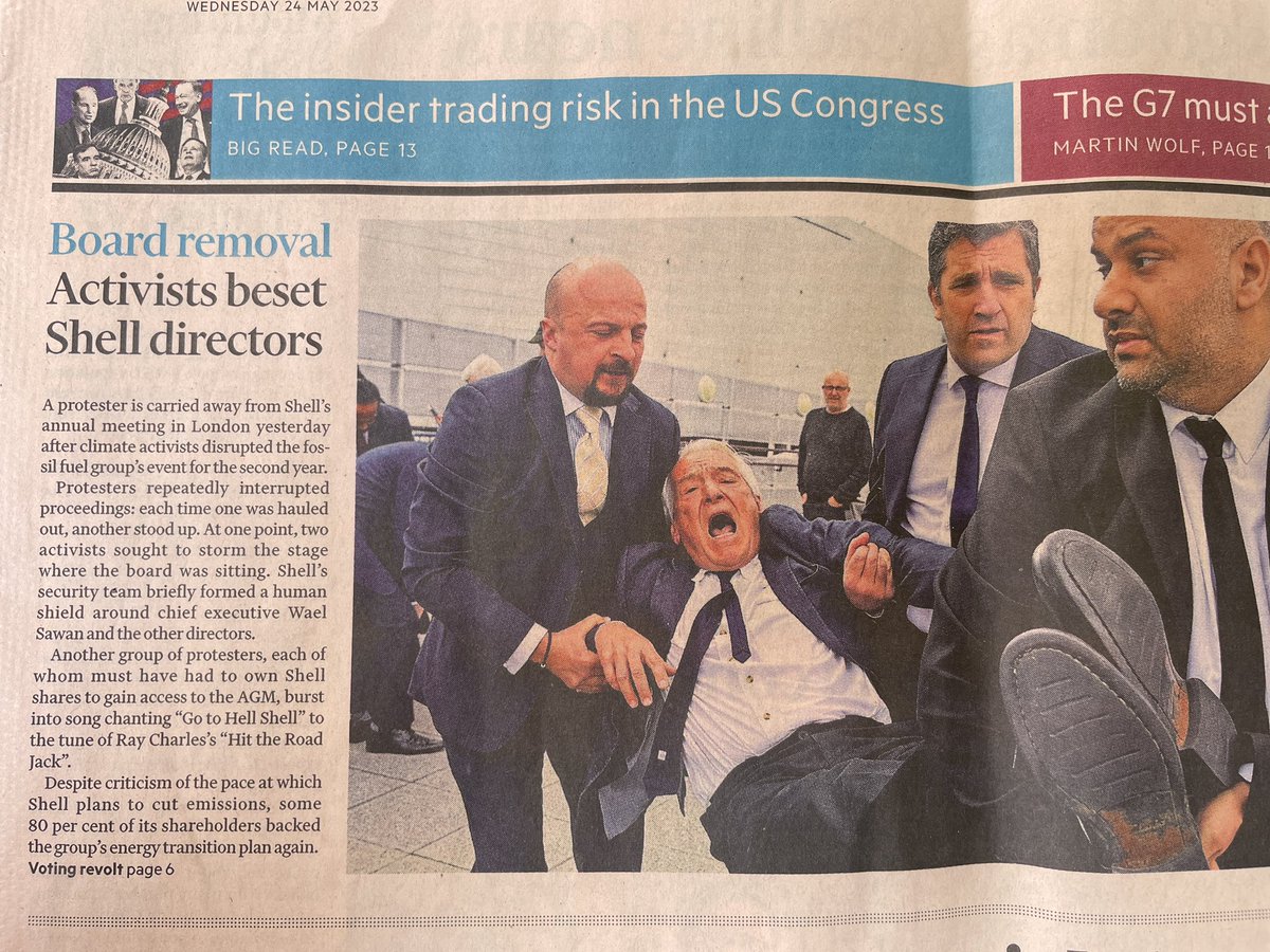 stefeich's tweet photo. Quite an amazing @FT front page today on #gotohellshell https://t.co/6IFnjxyYws