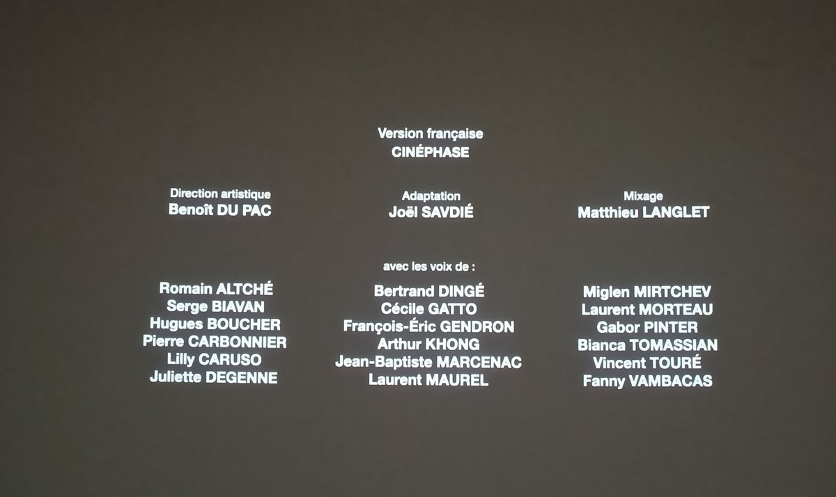 Carton de doublage du film "Les chevaliers du zodiaque" dirigé par Benoît Du Pac

Avec <a href="/caruso_lilly/">Lilly Caruso</a> <a href="/arthur_khong/">Arthur Khong</a> <a href="/BiancaTomassian/">Bianca tomassian</a>