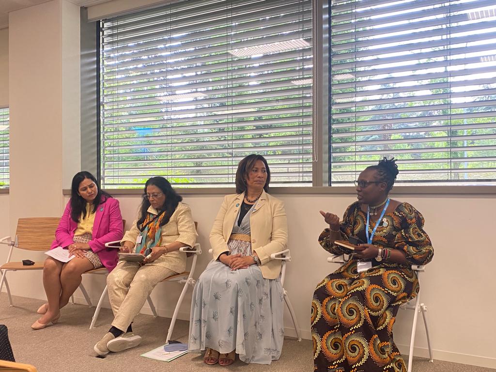 As a nurse, who is taking care of my mental health? Do I have a voice as a healthcare worker? Are we ready to protect frontline health workers? 🤷🏾‍♀️ Insightful questions by @chachaxcate, @WghKenya, at the #GenderEqualHCW event, on the sidelines of the #WHA76