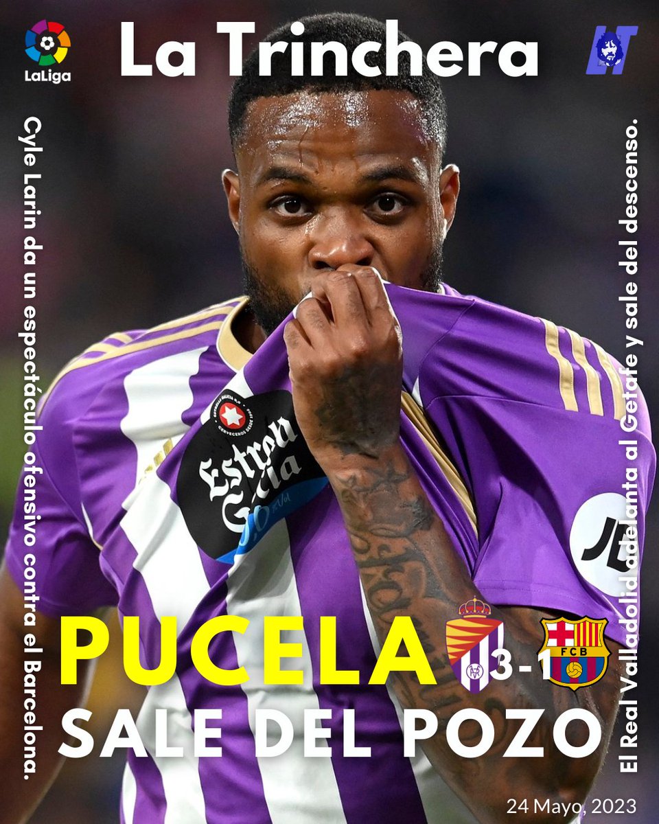 📰🗞️ "Pucela sale del pozo" 24 Mayo, 2023.

#LaLiga #ValladolidBarca