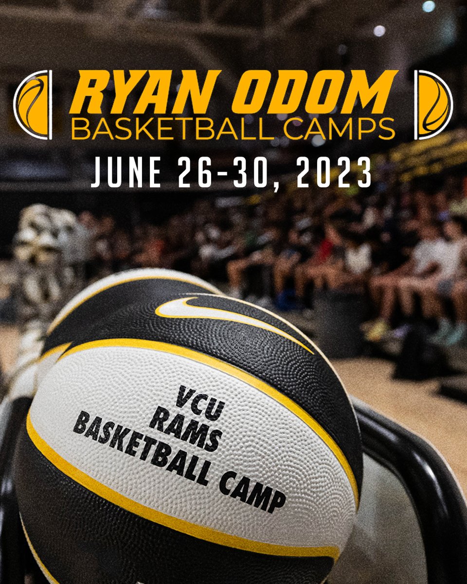 Join us this summer for the inaugural 𝙍𝙮𝙖𝙣 𝙊𝙙𝙤𝙢 𝘽𝙖𝙨𝙠𝙚𝙩𝙗𝙖𝙡𝙡 𝘾𝙖𝙢𝙥 in the Stu🏀

Register: bit.ly/3ODItxB

#UNLIMITED #LetsGoVCU