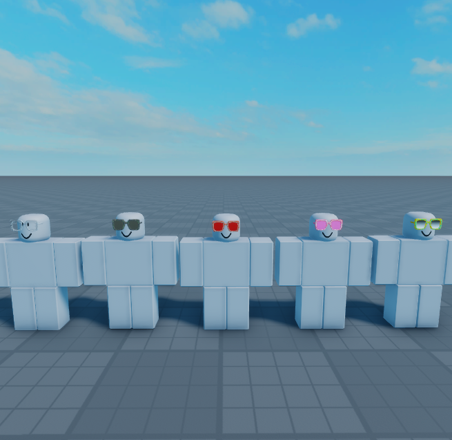 roAlex3D's tweet photo. #35
Roblox UGC (User-generated content) concept

1. Transparent Fancy Stylish Glasses
2. Military Fancy Stylish Glasse
3. Red Fancy Stylish Glasse
4. Pink Fancy Stylish Glasse
5. Yellow Fancy Stylish Glasse

#roblox #RobloxUGC #RobloxDev #robloxart #RobloxartCommission https://t.co/4mup1SvGza