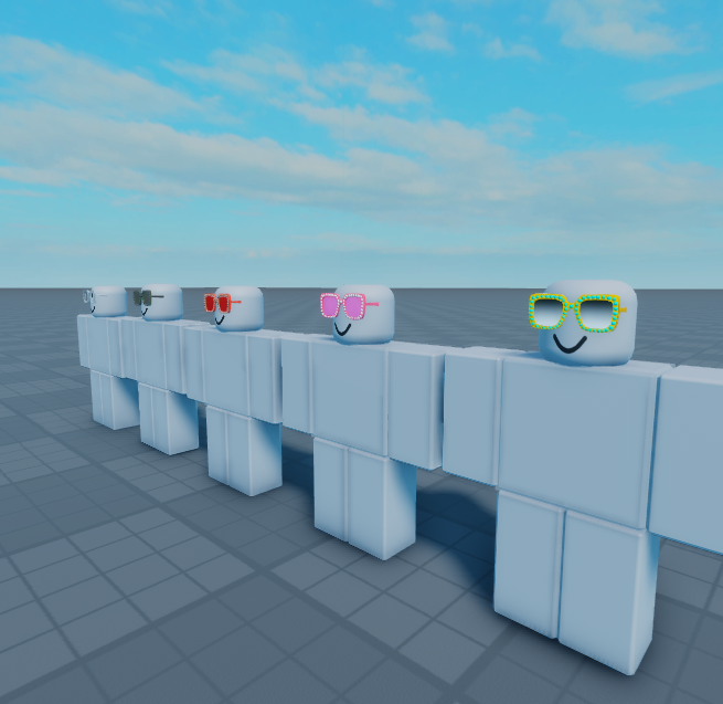 roAlex3D's tweet photo. #35
Roblox UGC (User-generated content) concept

1. Transparent Fancy Stylish Glasses
2. Military Fancy Stylish Glasse
3. Red Fancy Stylish Glasse
4. Pink Fancy Stylish Glasse
5. Yellow Fancy Stylish Glasse

#roblox #RobloxUGC #RobloxDev #robloxart #RobloxartCommission https://t.co/4mup1SvGza