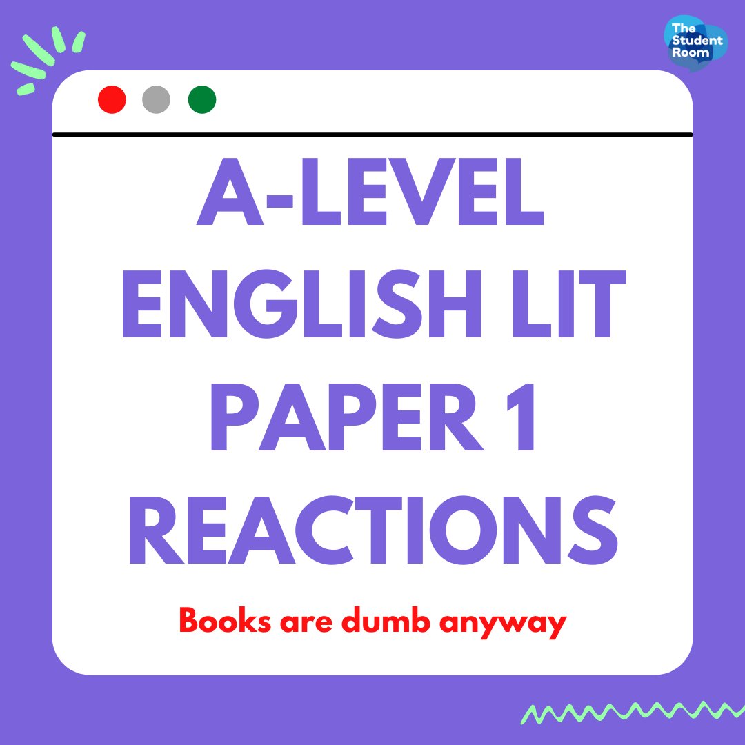 thestudentroom's tweet photo. A-level English Literature Paper 1 has been read from cover to cover, and the reviews are coming in ๐
Check out more exam memes here: https://t.co/mOEWxM8VM9
#ExamMemes #alevels2023 #alevel2023 #AlevelEnglishLit #EnglishLitAlevel #EnglishLit https://t.co/SdruqPV6ZP