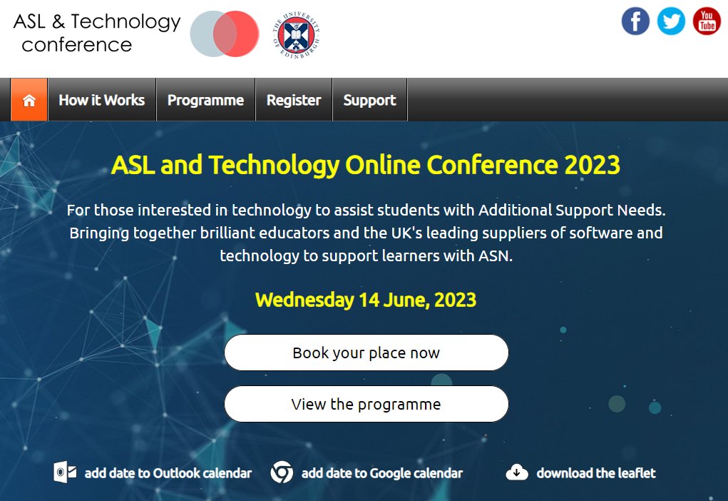 CALLScotland's tweet photo. Delighted to have @miss_aird make her debut appearance with a workshop on Technology as an element of Universal Design for Learning. So good to have practitioners sharing their work.  Thank you! Join online on 14th or watch on catch up https://t.co/3QxhlUmFVn #ASLTech https://t.co/MCCaVbgapz