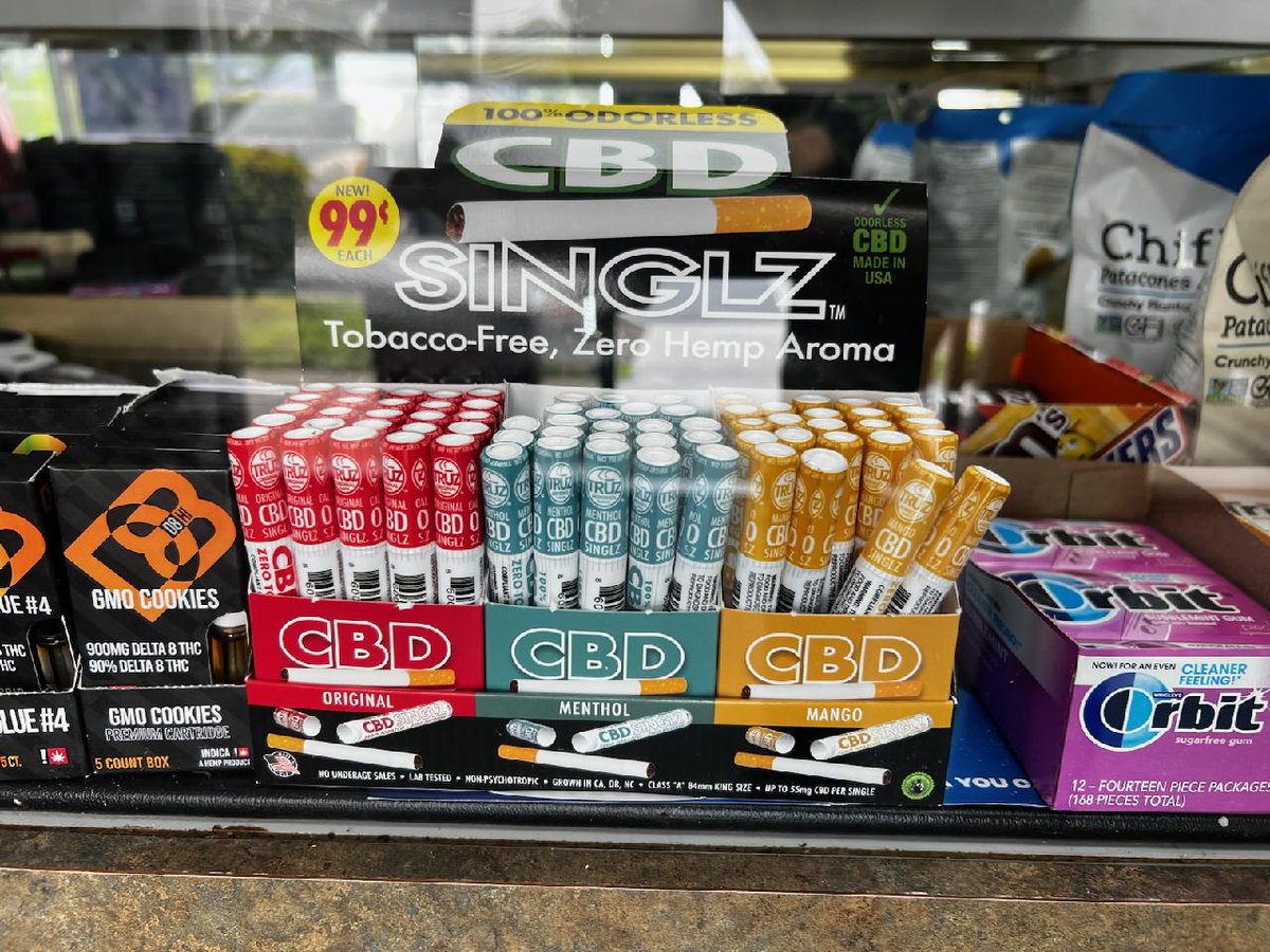 Welcome & Thank You to our newest retailers, in particular to Luxor Vape and Smoke in Tustin CA.  We appreciate that you sent us this great picture of our products on display! 

#Thankyou #cbdhealth #QuitTobacco
$CBDW #gratitude #CompanyGrowth