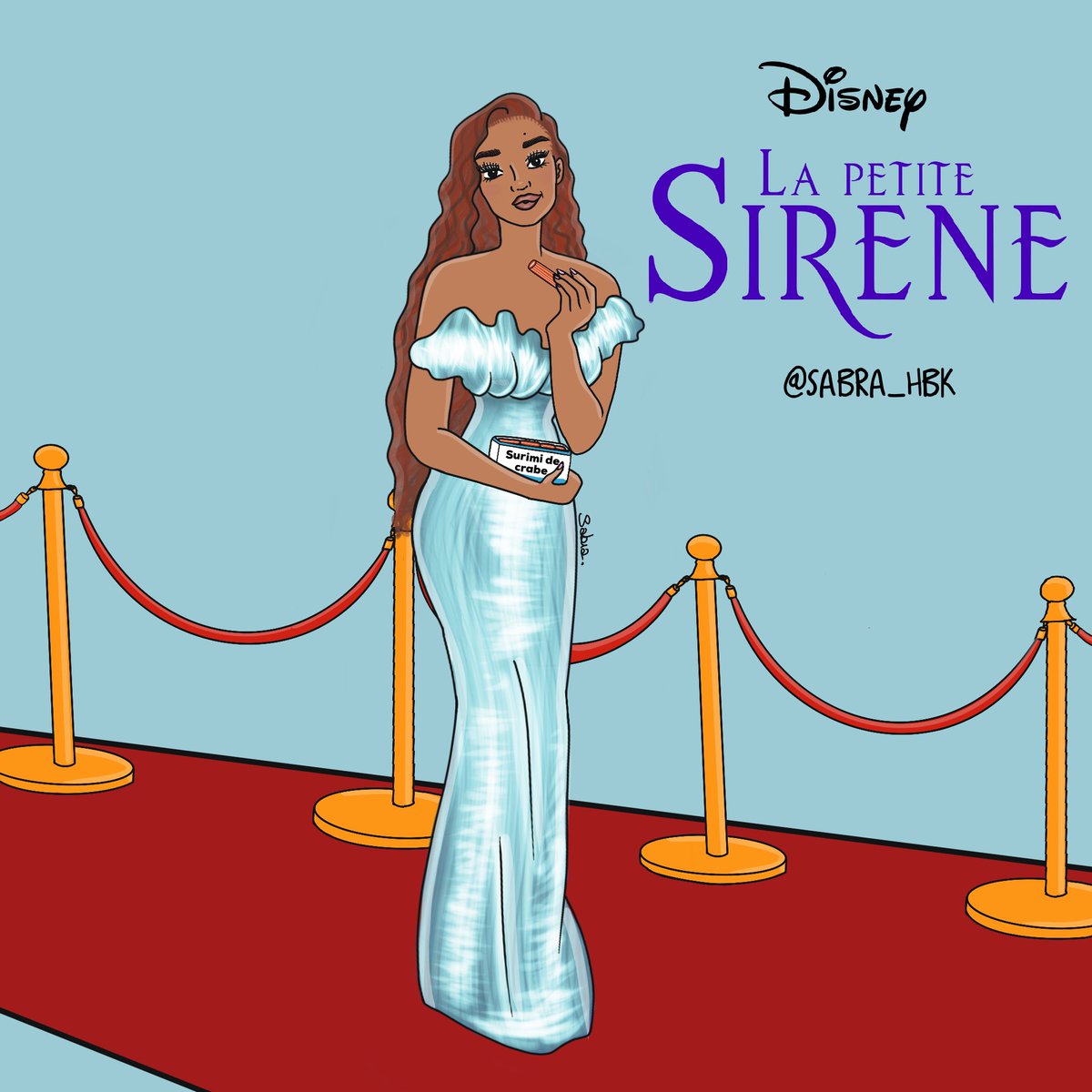 SabraHBK's tweet photo. Aujourd'hui c’est  la sortie du film «La petite sirène » au cinéma !  😁 #lapetitesirene https://t.co/qKfnJSVpLj