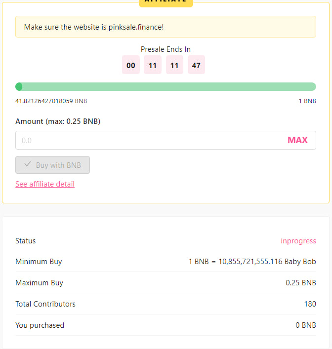 Babybob_bsc's tweet photo. From the beginning of the pre-sale to the present, it has reached 41bnb in less than an hour, and there are still 11h left

#PEPE $TURBO $PEPE $BOB $AIDOGE $DOGE $APED #Doge #memecoins $SUI $MONG #PepeCoin $COIN #Airdrop #FLOKI #Wojak #4TOKEN #memecoin $SHIB #Binance📷📷 https://t.co/BXSIKcnsHi