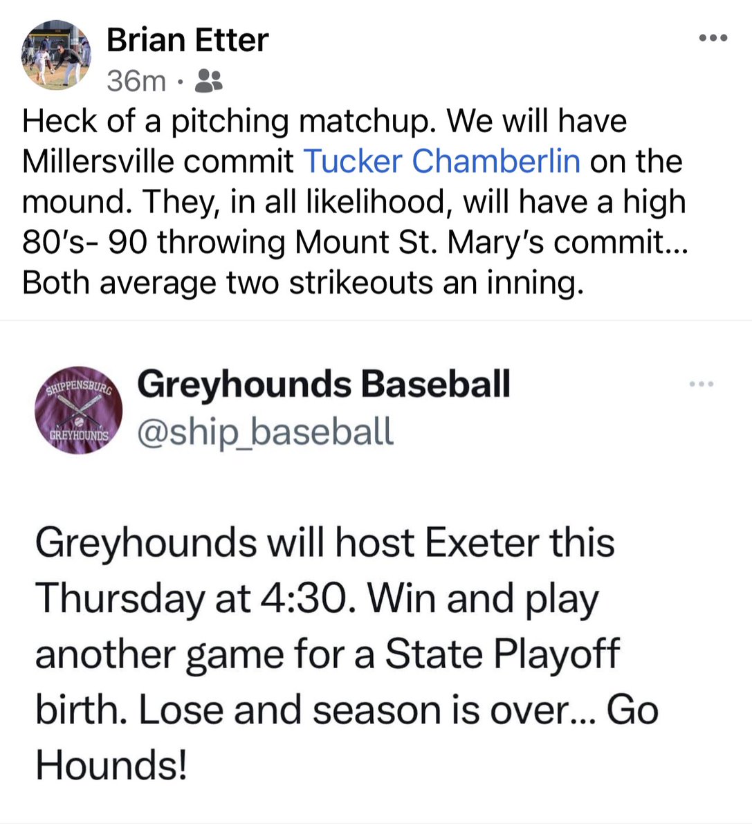 ship_baseball's tweet photo. Going to be a good one!😤 https://t.co/X7F8rwZ8y8