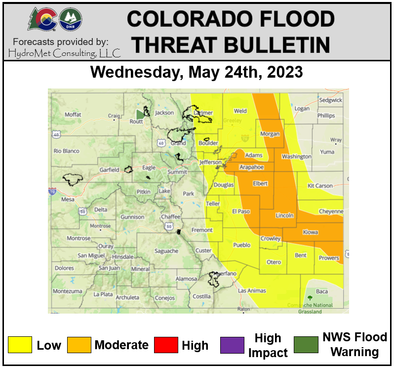 Colorado Flood Threat Bulletin tweet media
