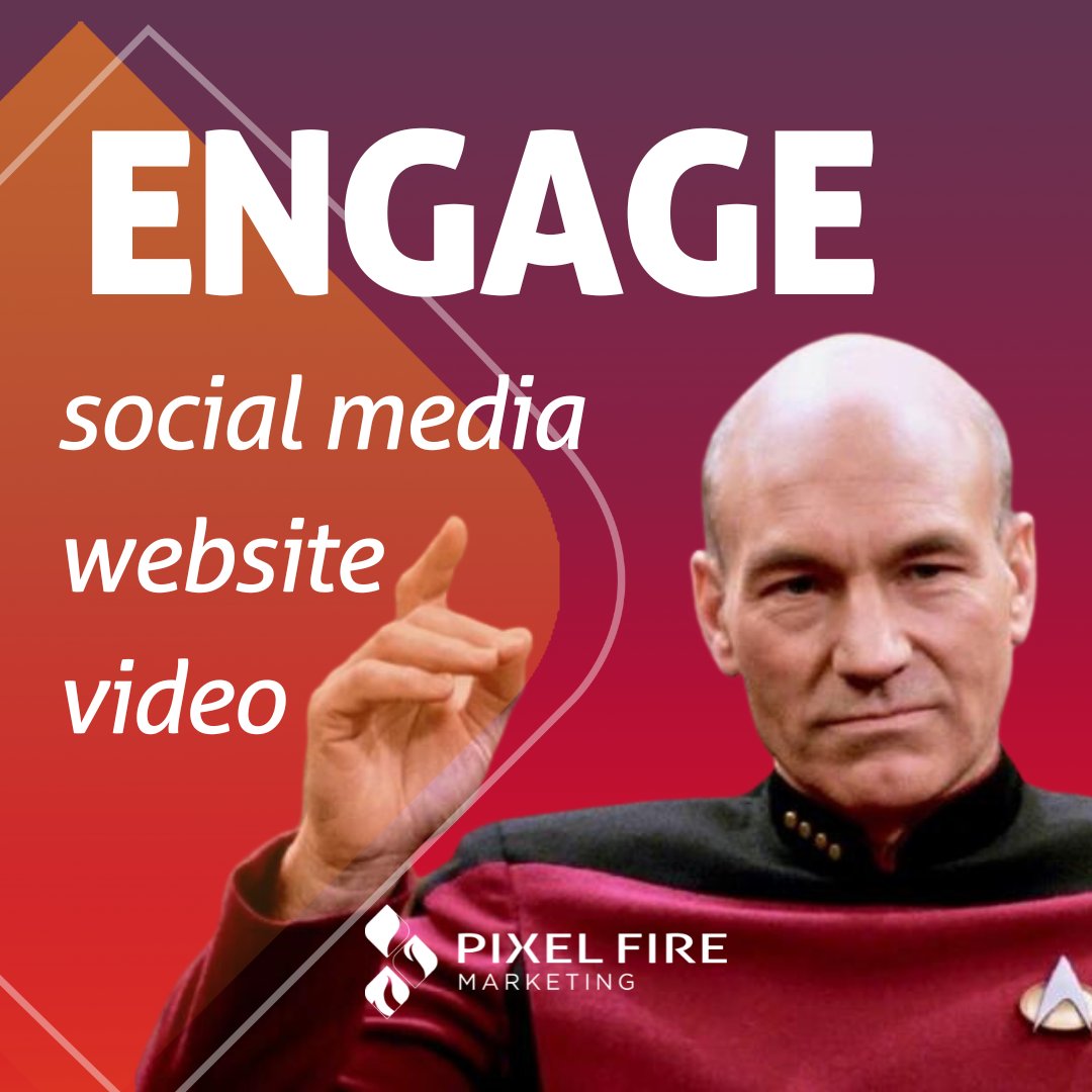 This ISN'T just something you'd hear from Captain Picard...it's also step 2 of the CVJ and the best way to get your ideal clients to become more familiar with your business. #makeitso #captainpicard #customervaluejourney #engagecustomers #businessfamiliarity