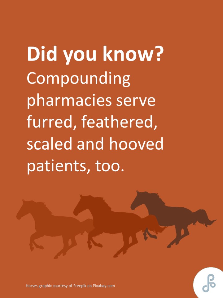 Compounding pharmacies can customize medications purrfectly for animals. #pharmacycompounding #vetcompounding