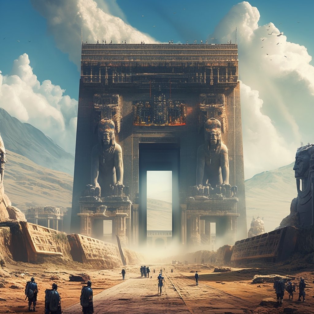 EhteshamHayat's tweet photo. The Gate of all Nations
#AIart #midjourney51 #history #persia #persipolis https://t.co/Q1hYKrSbim