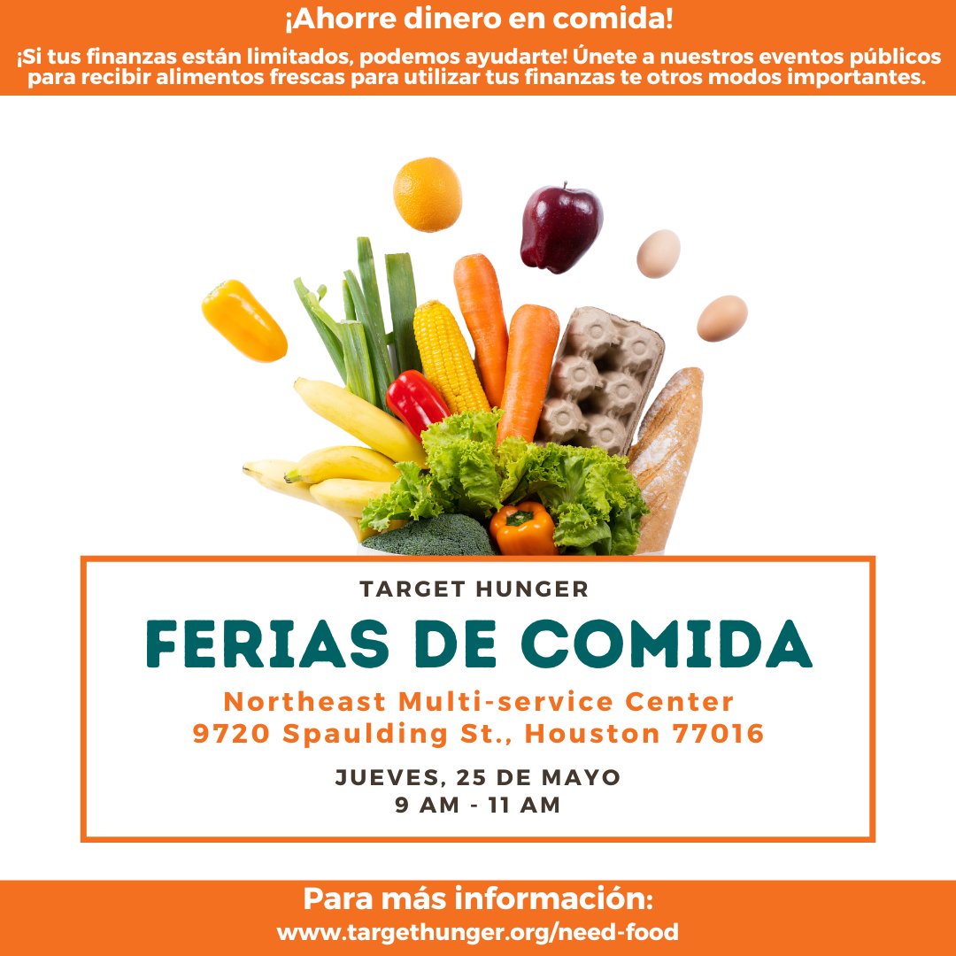 If you need food - there will be a Food Fair tomorrow!
🍊
Food Fairs are open to anyone, you do not have to be a client to attend.
🥕
Please note that all events are subject to cancellation based on weather.
#freefood #foodpantry #houstonfoodpantry #houstonfood #needfood
